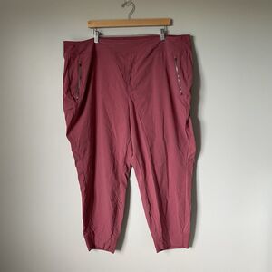 Athleta Trekki Women's North Jogger Pant Pink Berry Rose Athleisure Size 22
